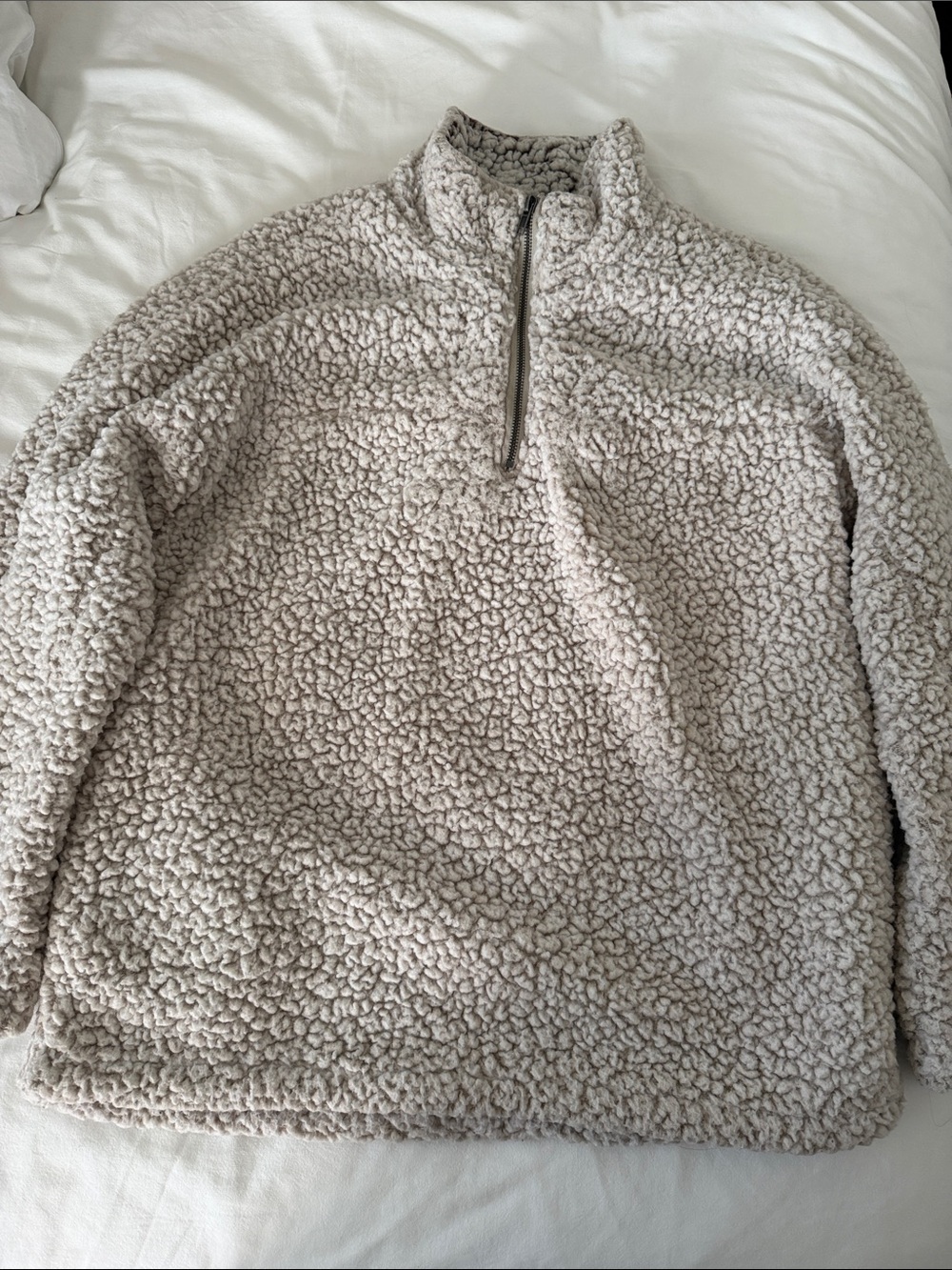Altar'd State Soft Taupe Sherpa Jacket